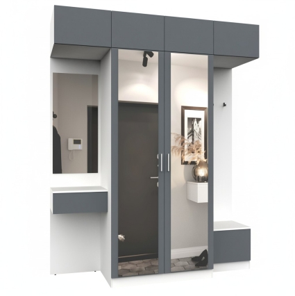 Набор мебели для прихожей "Марсель-261" МР 01-261 В2490 Ш2000 Г580 (ЛД..